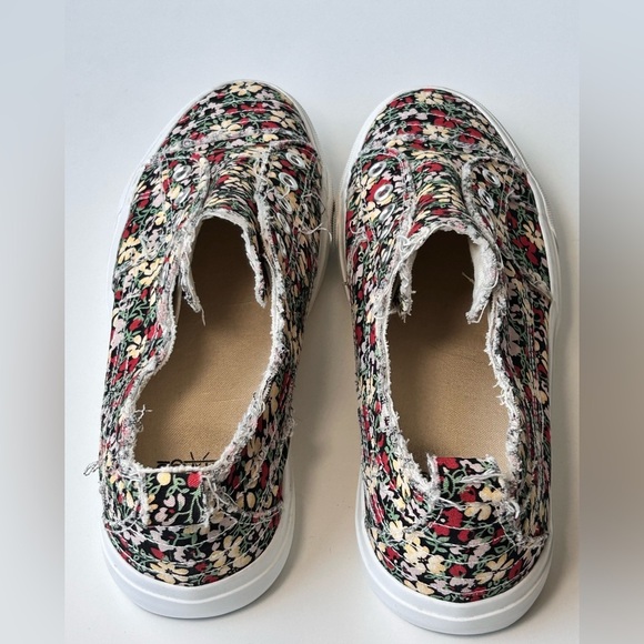 Corky’s Floral Slip on Sneakers Womens Size 9 Babalu Cotton EUC Like New! - Picture 8 of 11